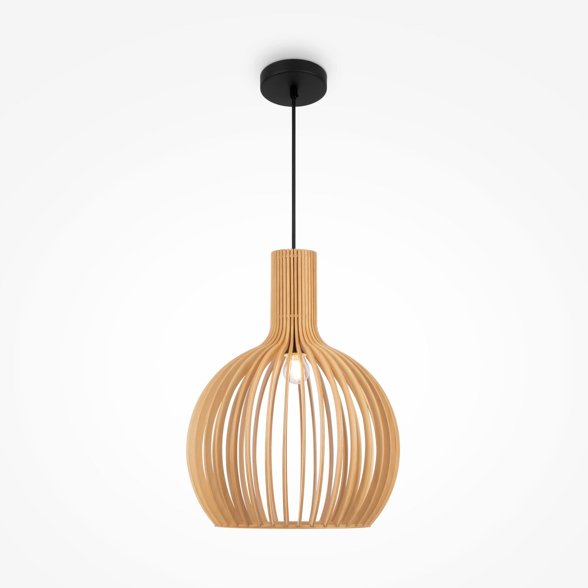 Wytworna lampa wisząca, na jedną żarówkę MOD194PL-01W z serii ROOTS