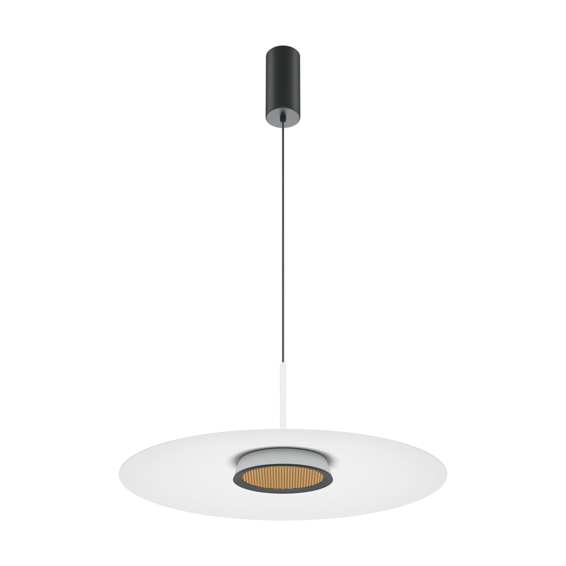 Ledowa lampa wisząca, biała przysłona MOD041PL-L15W3K1 z serii EL
