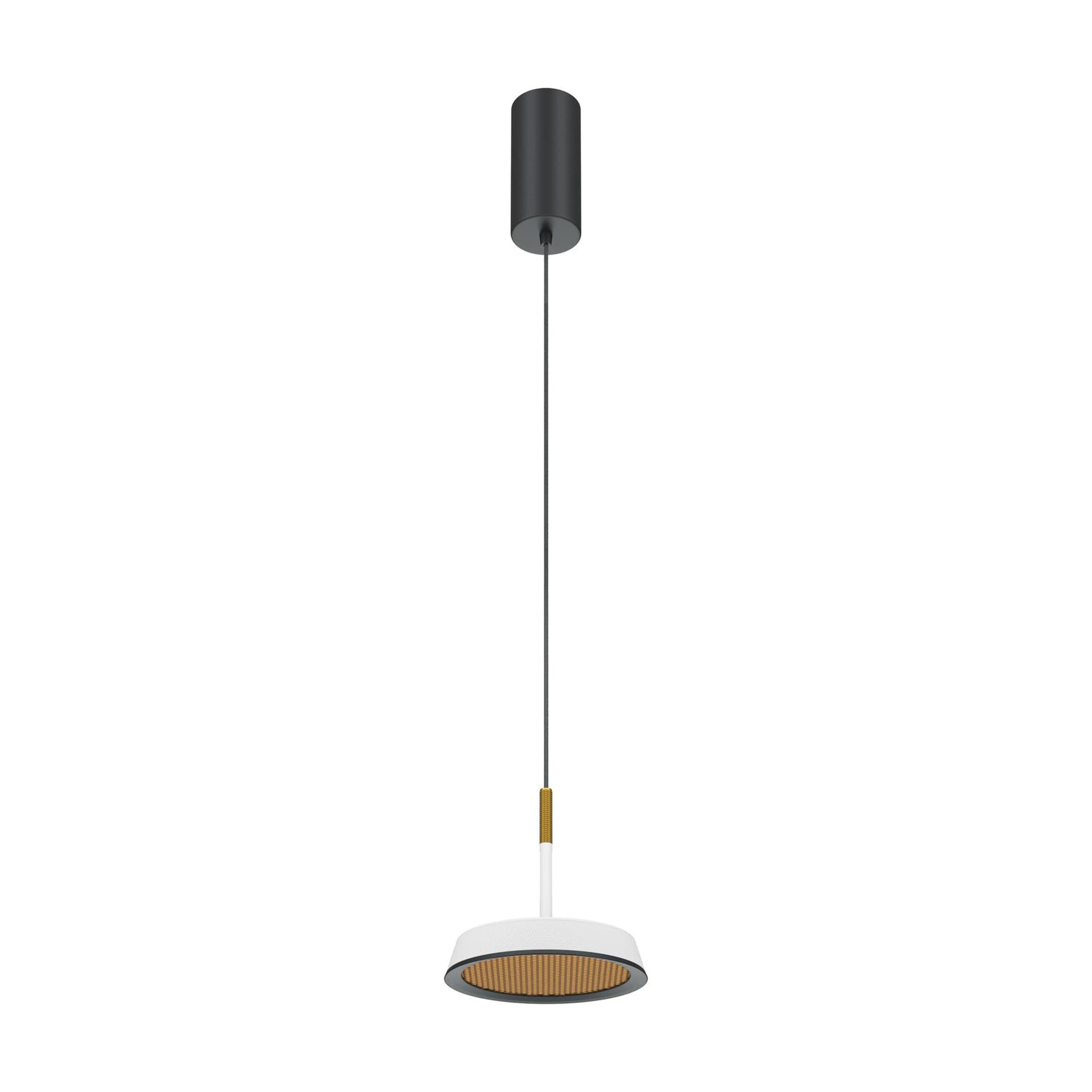 Biała, nowoczesna lampa wisząca, do kuchni MOD041PL-L15WG3K z serii EL
