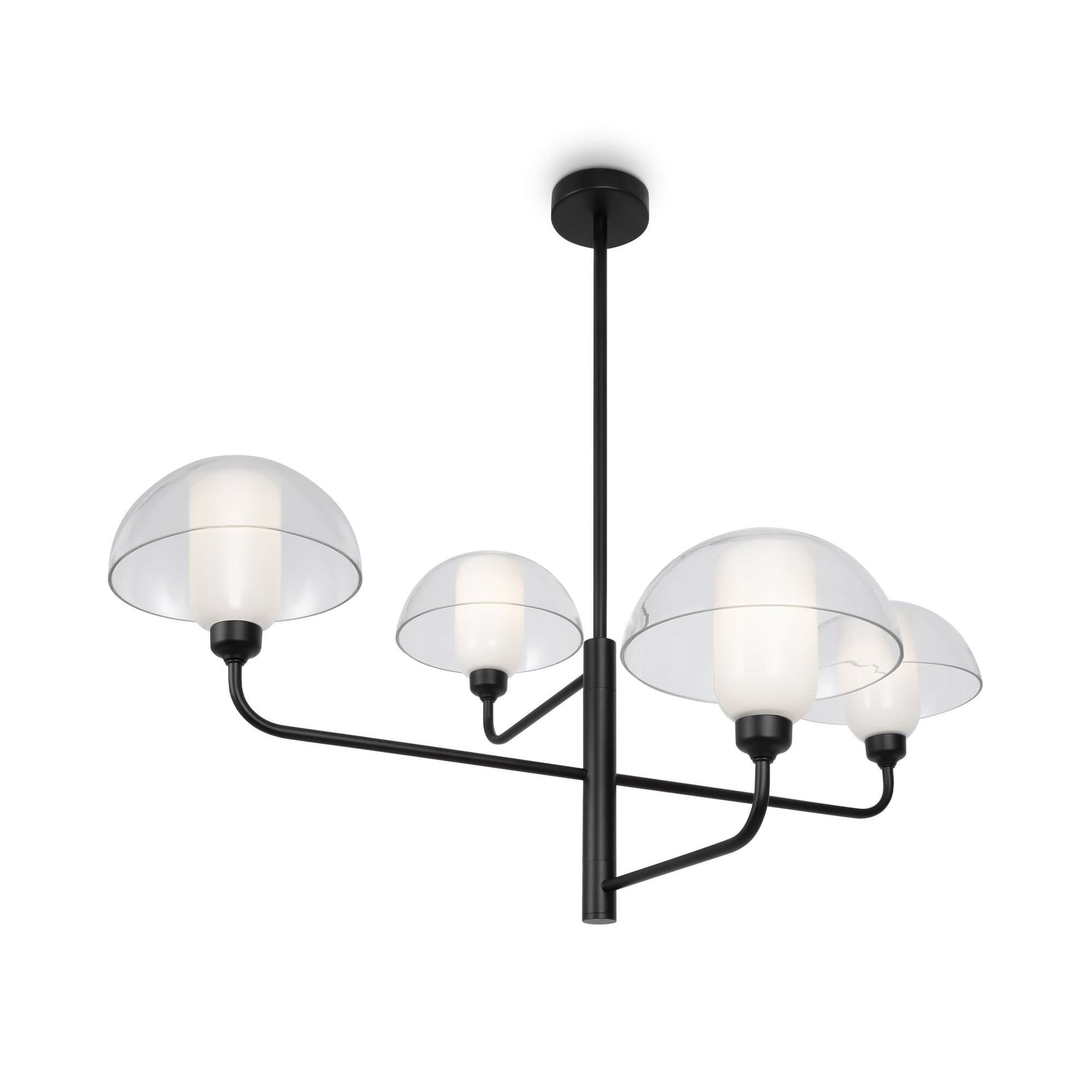 Lampa wisząca z półkolistymi kloszami MOD177PL-04B z serii MEMORY