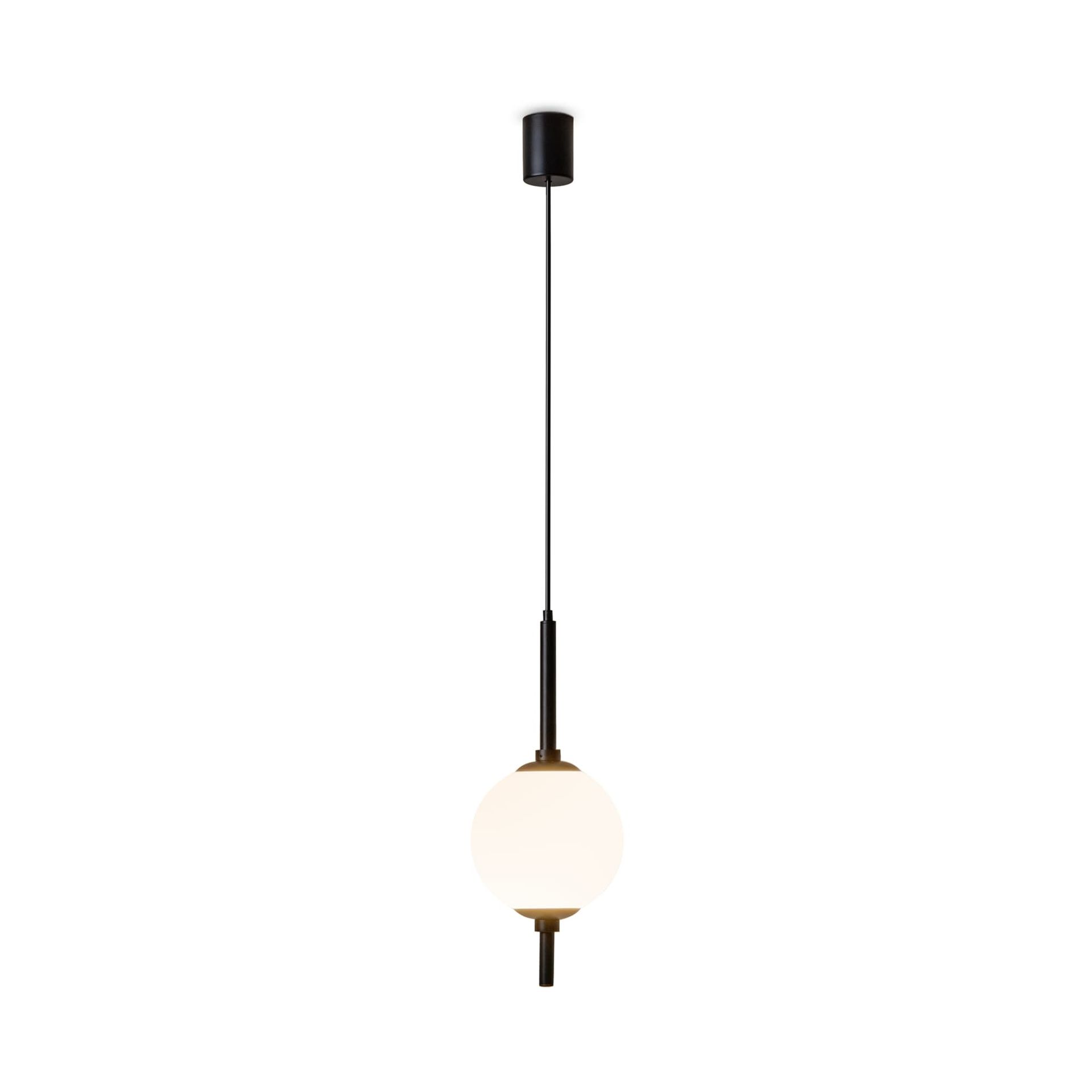 Niebanalna, czarna lampa wisząca Z020PL-L6B3K z serii THE SIXTH SENSE