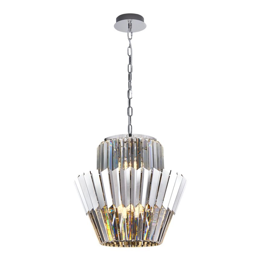 Pałacowa, kryształowa lampa wisząca do salonu ML0414 z serii DONNA