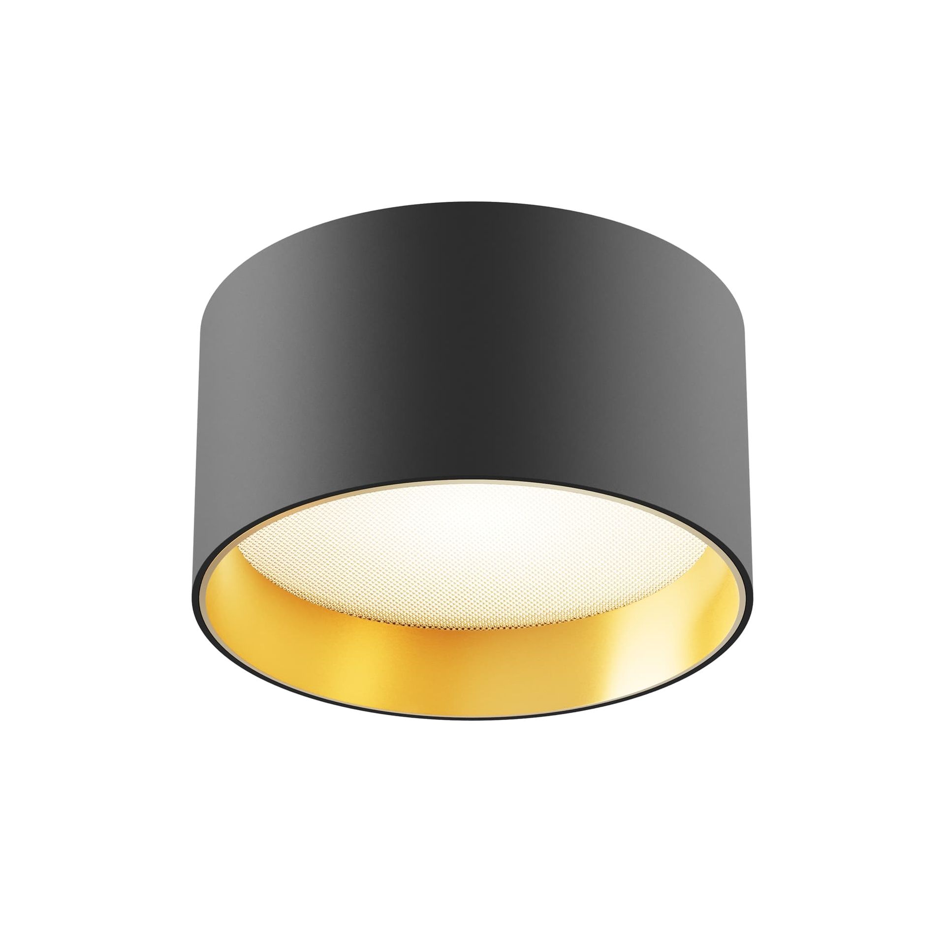 Złoto-czarny spot, zintegrowany LED C089CL-12W3K-BMG z serii VEGA