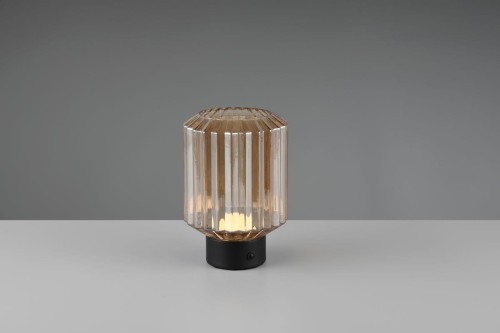 Lord lampa stołowa 1xLED/1,5W czarna/bursztynowa R57761113