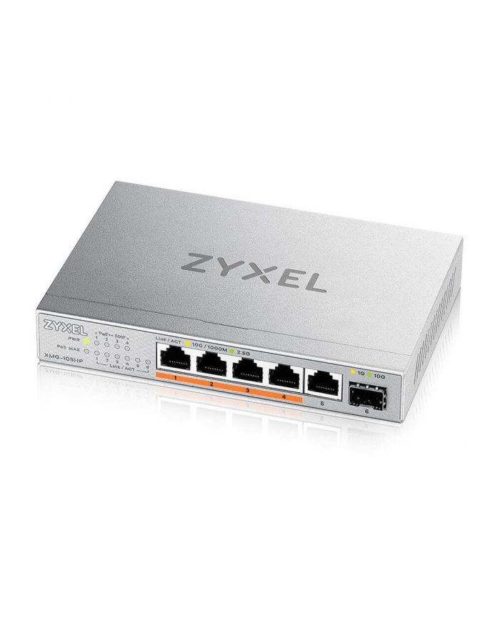 zyxel Przełącznik 5 portów 2,5G +1SFP+ XMG-105HP-(wersja europejska)0101F