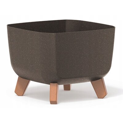 Doniczka PROSPERPLAST Gracia Square ECO Wood DGQL240W-4625W Kawowy