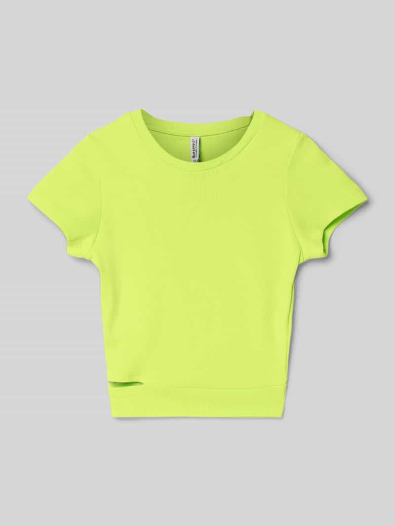T-shirt o pudełkowym kroju z wycięciem