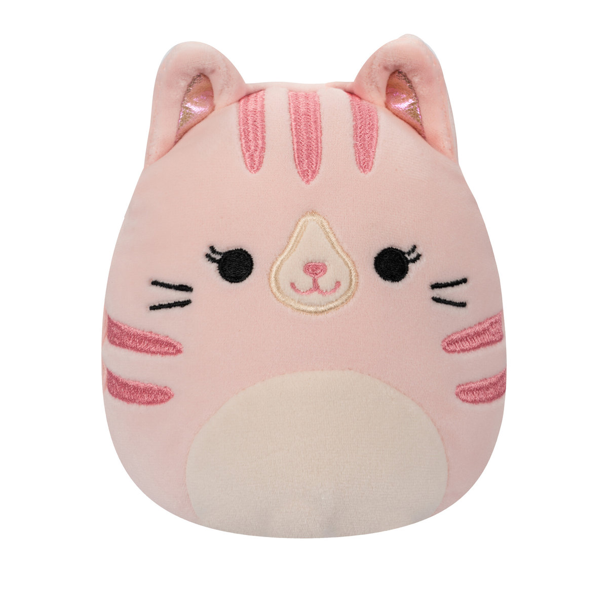 Squishmallows Flipmallows Seria 17, Pluszak, 13 cm Laura/Shena - Pink Tabby Cat/Rainbow Tie-Dye Dog - Flipamallows