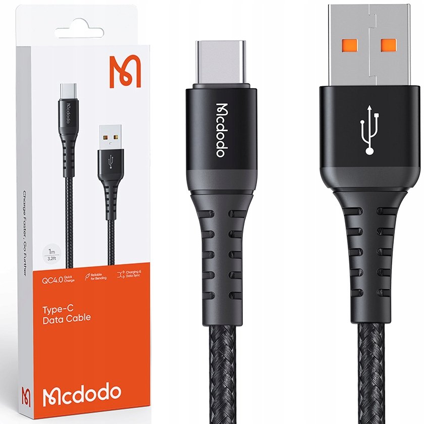 Mcdodo Szybki Wytrzymały Kabel Usb Typ C Qc 4.0 3M