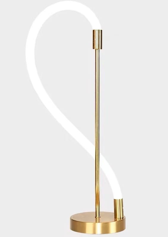 Esculap T - nowoczesna lampa stołowa tuba LED neon