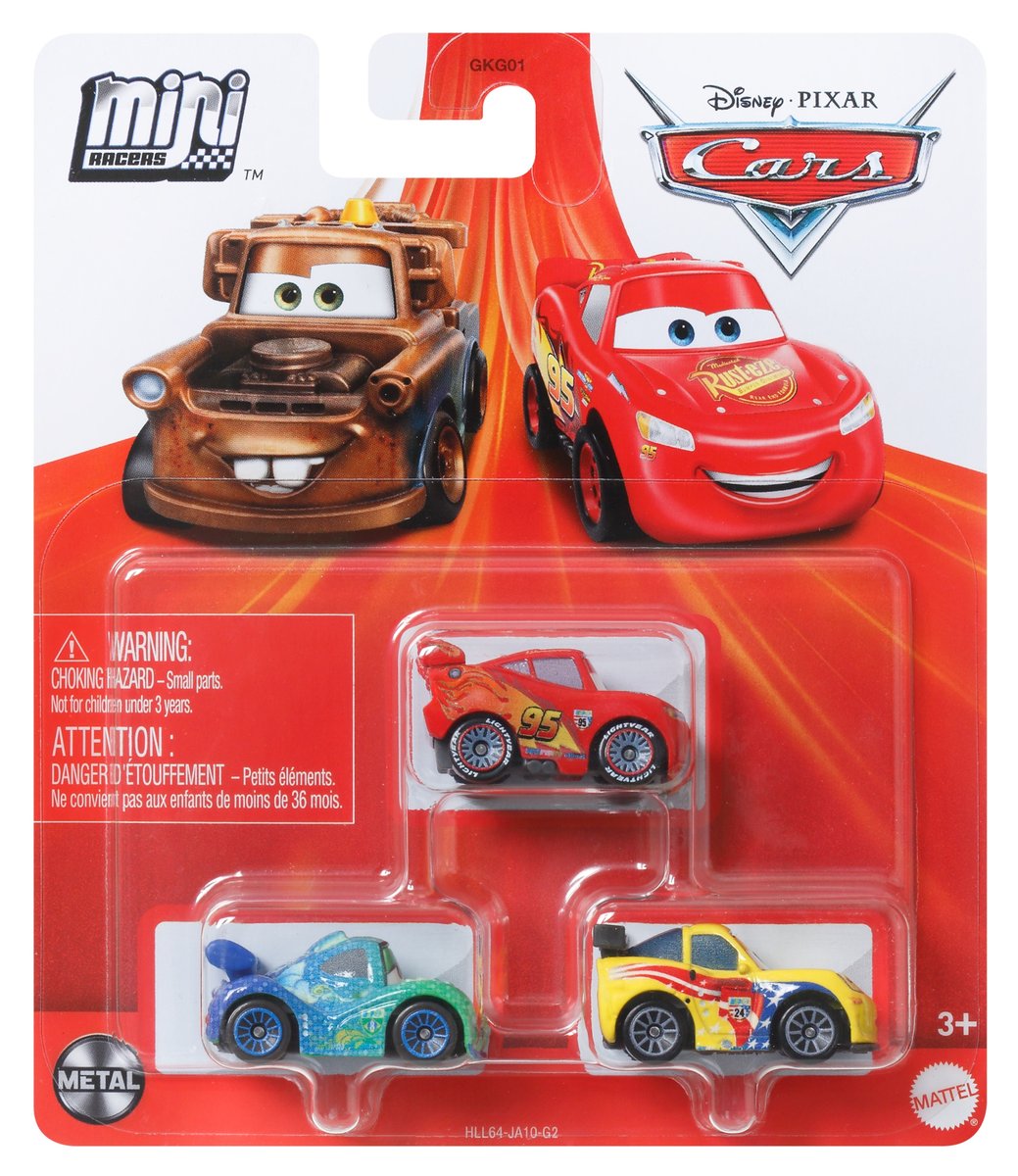 AUTA CARS MINI RACERS TRZY MINI AUTKA CARLA VELOSO JEFF CORVETTE Zygzak