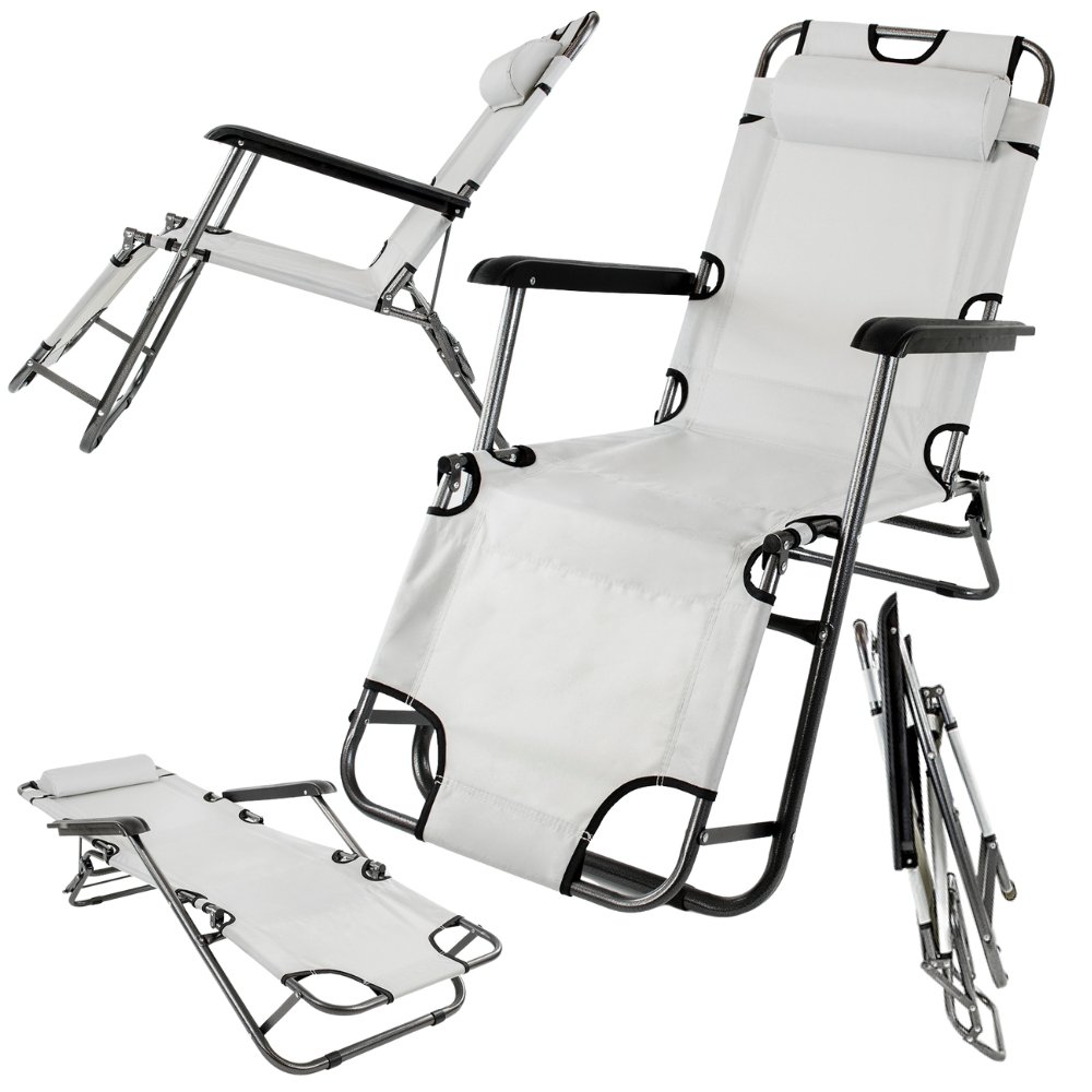 Leżak turystyczny ogrodowy składany 2w1 łóżko turystyczne turisma