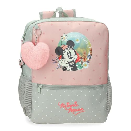 Joumma Disney Minnie Wild Nature Plecak Adaptacyjny Zielony 25x32x12 cms 9,9L Poliester, Zielony, Adaptacyjny plecak