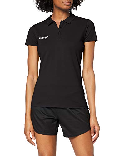 Kempa koszulka damska Polo, czarna, XS