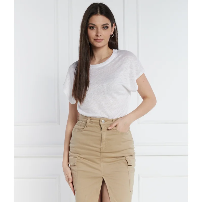 Calvin Klein Lniany t-shirt | Relaxed fit