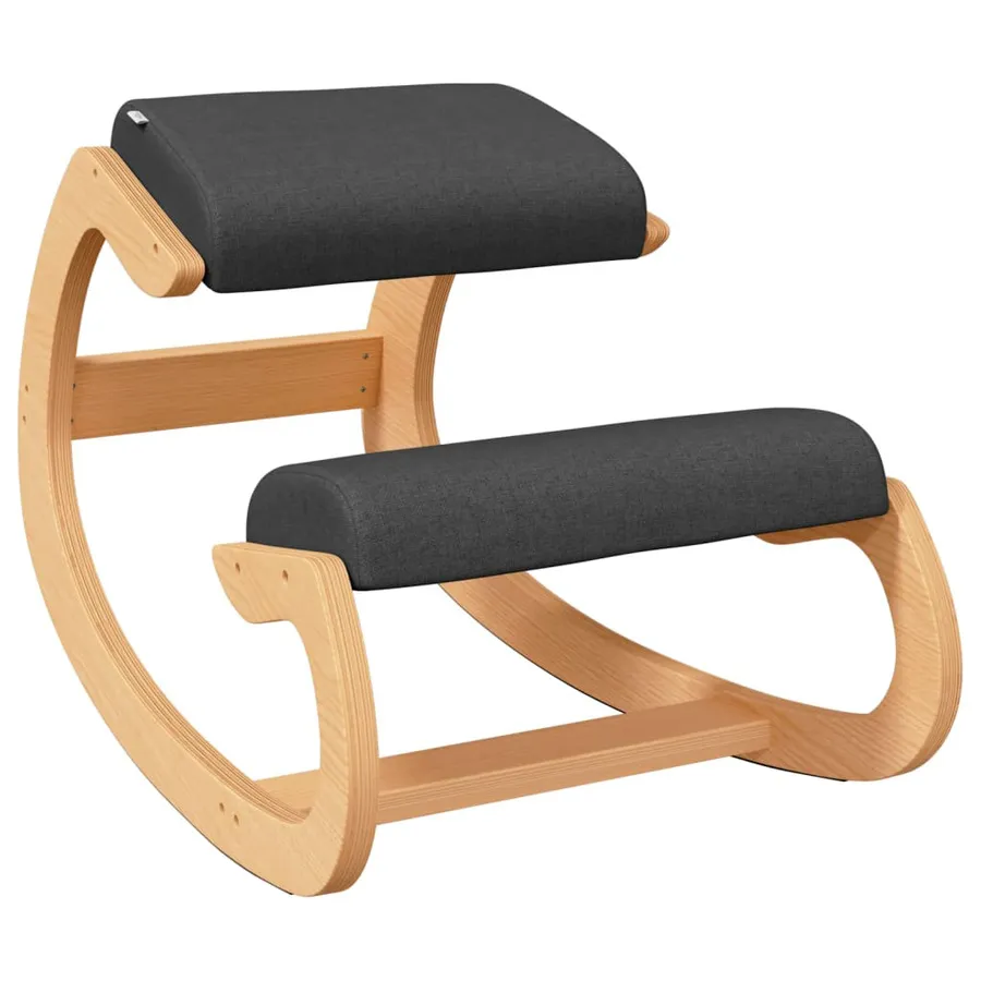 Ergonomiczny klękosiad z czarnym siedziskiem - Gert