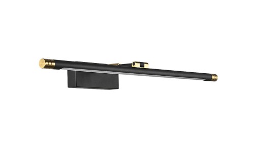 Gemino kinkiet łazienkowy obrazowy LED L56/12W czarny/złoty