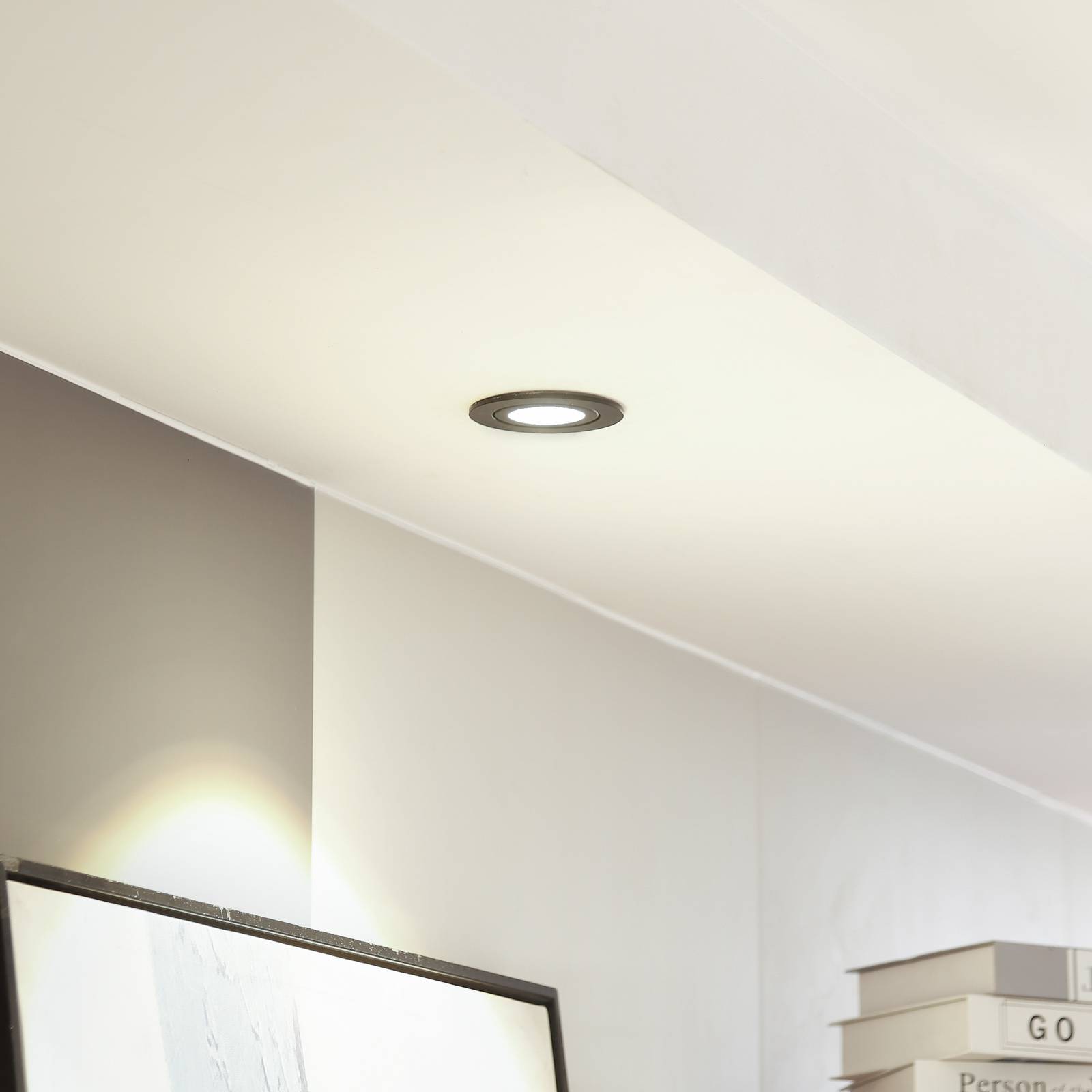 Arcchio LED downlight Jyra, czarny, 3000K