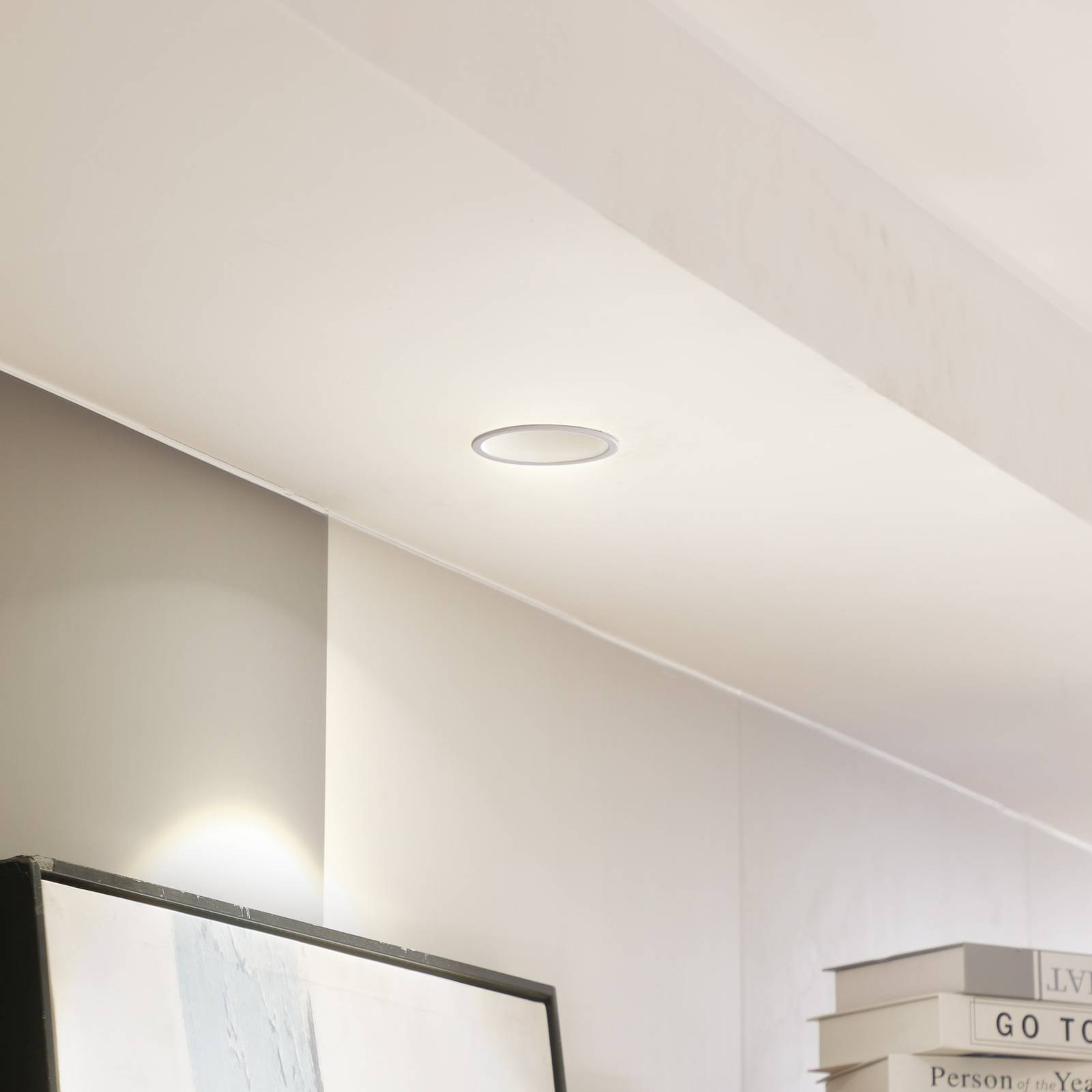 Arcchio LED downlight Niria, biały, 4000K