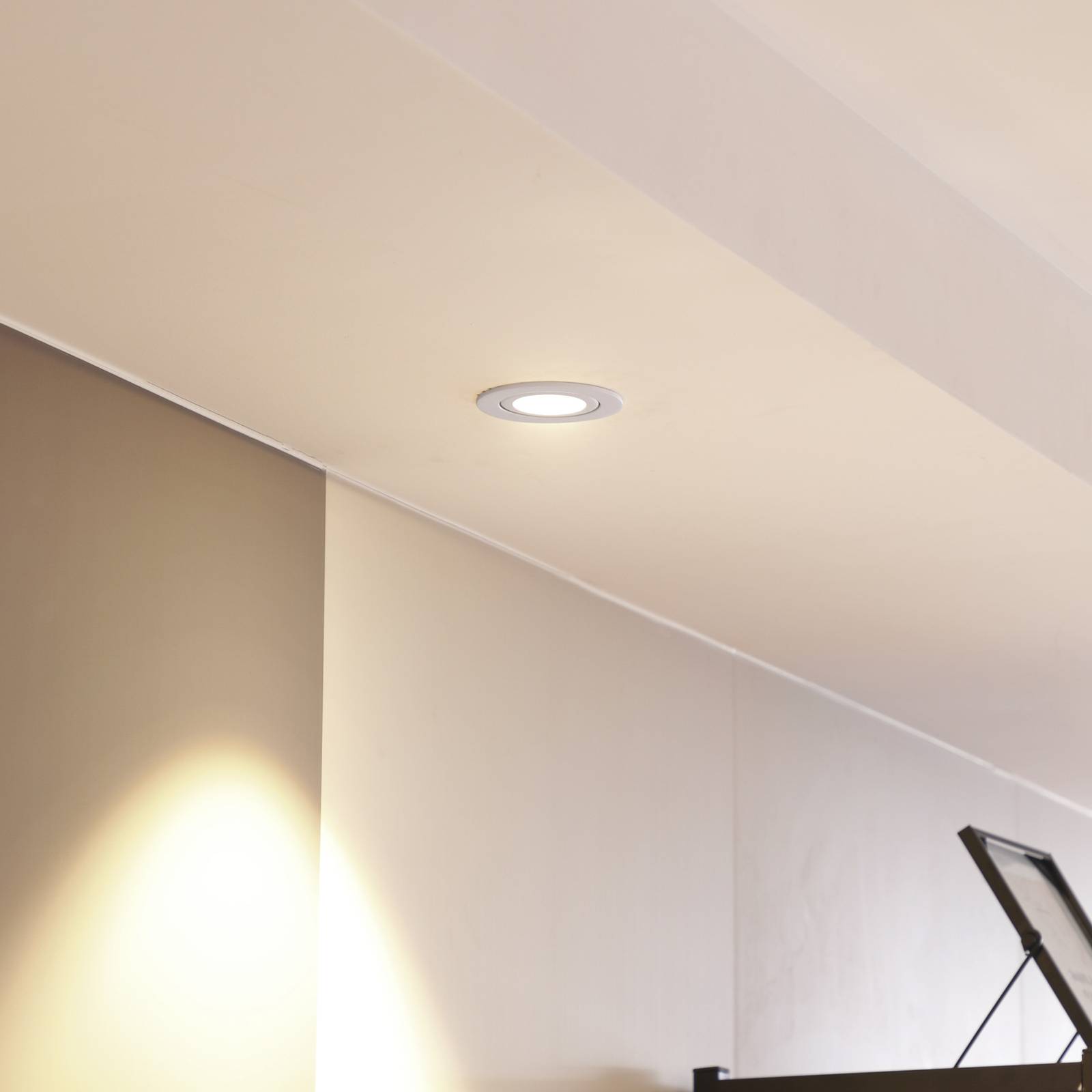 Arcchio LED downlight Jyra, biały, 2 700K