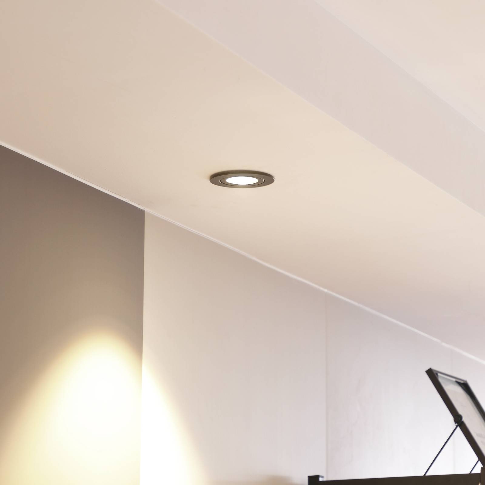 Arcchio LED downlight Jyra, czarny, 2 700K