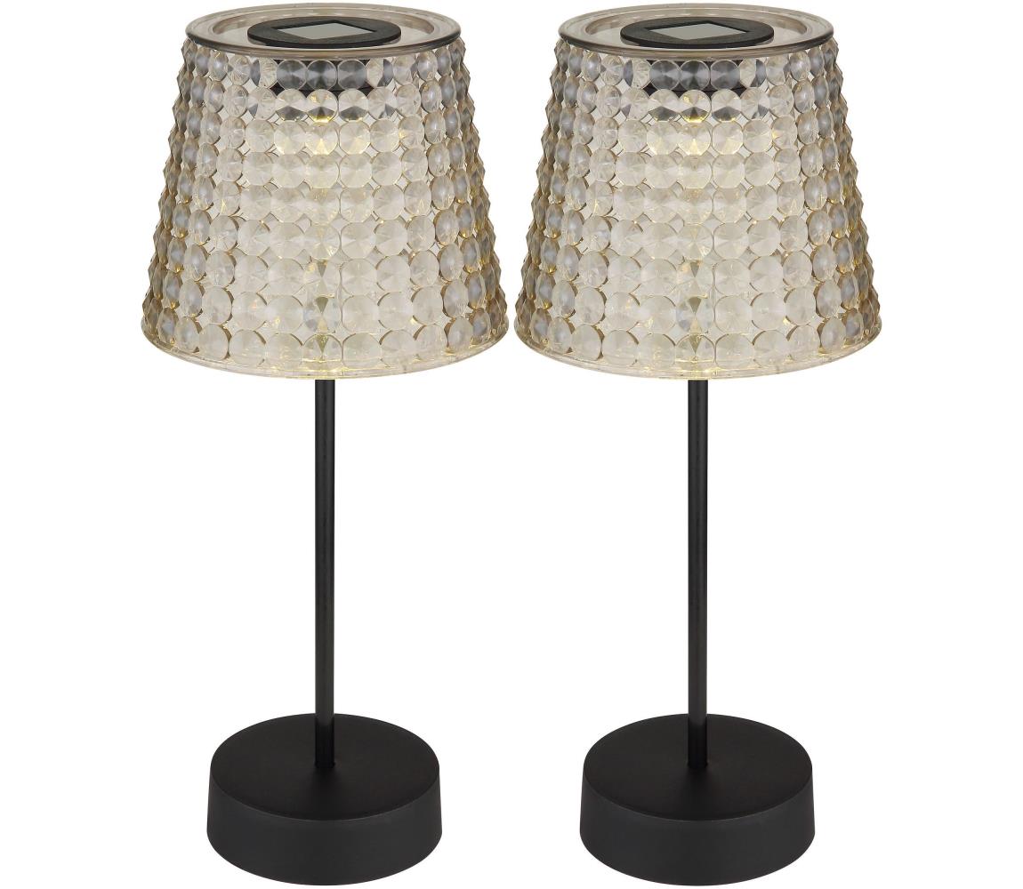 Globo 36634-2S - ZESTAW 2x LED Oświetlenie solarne SOLAR LED/0,06W/3V IP44 szare