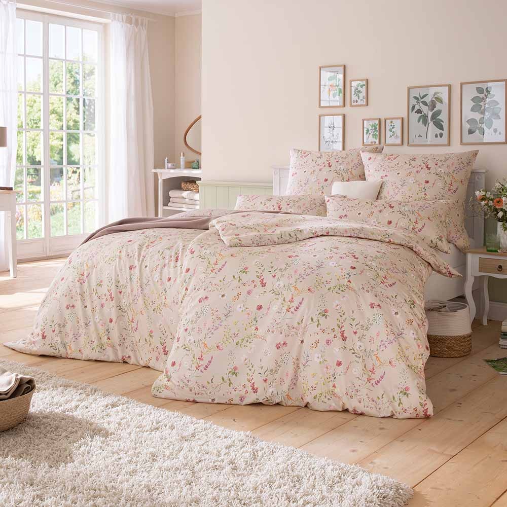Estella Pościel Mako Satin 7937/200 Dilara : Kolor - 200/beige, Wymiary - 140/200+70/80