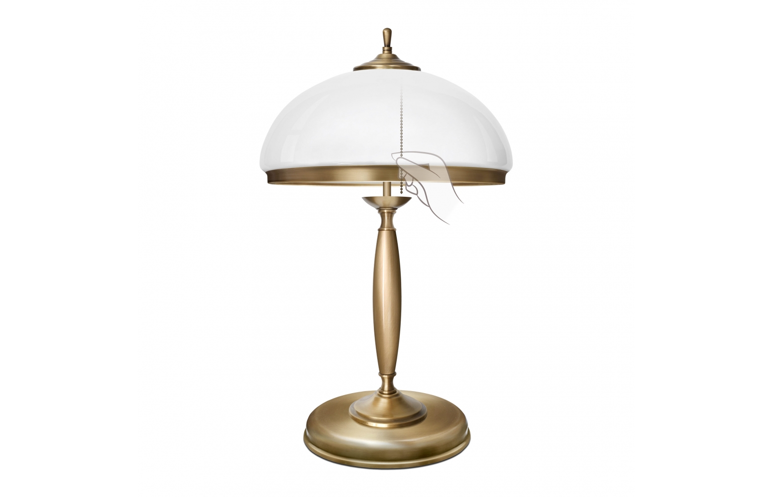 Elegancka lampa na komodę z łańcuszkiem CR-B2-L