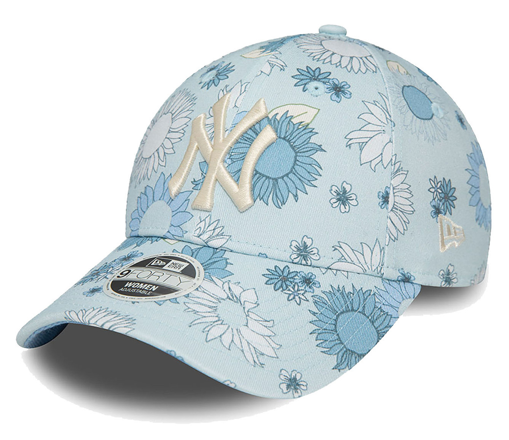 Czapka z daszkiem NEW ERA NYY Damska Floral 9FORTY niebieska