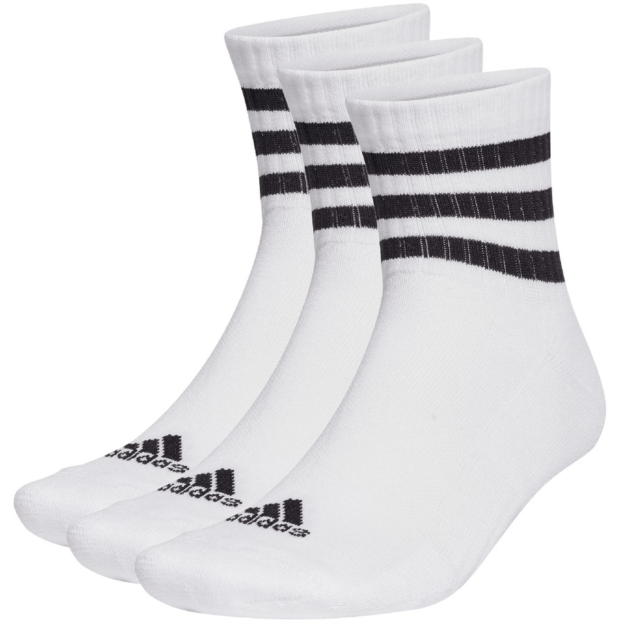 Skarpety ADIDAS męskie Cushioned Sportswear Mid-Cut 3PACK białe