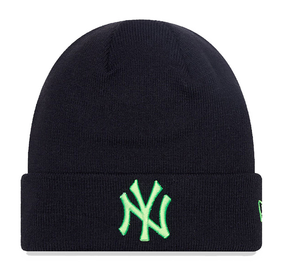 Czapka zimowa NEW ERA NYY Neon League Ess. Cuff Knit Beanie czarna