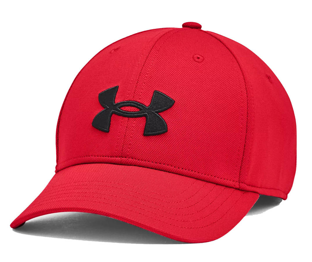 Czapka Under Armour męska BLITZING ADJ CAP z daszkiem czerwona
