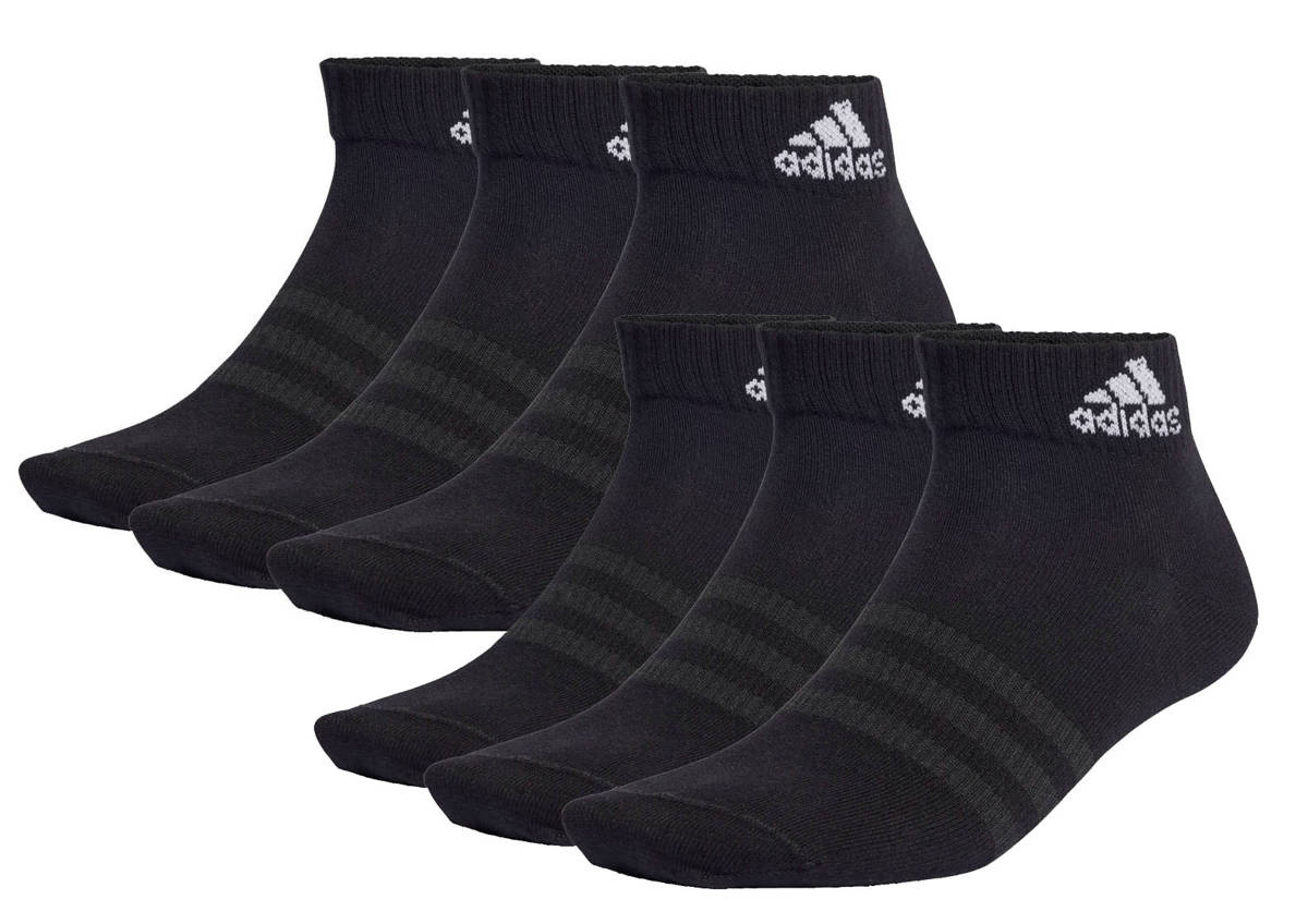 Skarpety ADIDAS Czarne THIN and LIGHT 6-pak