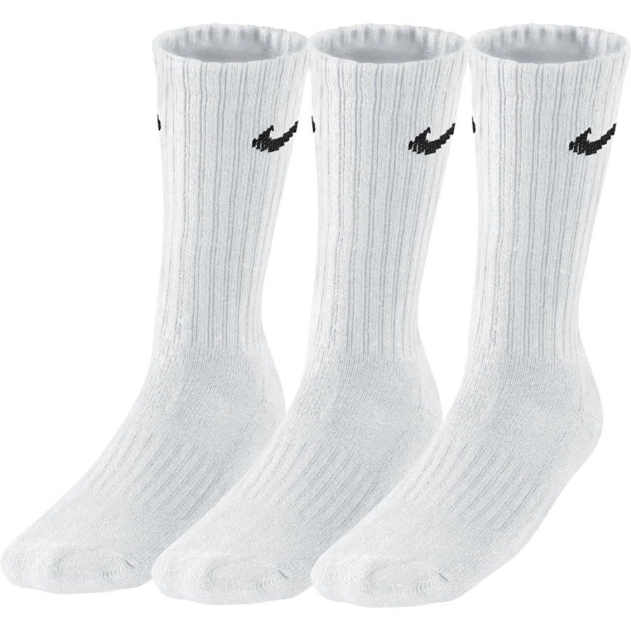 Skarpety NIKE Długie Białe Sportowe 3-pak Męskie SX4508-101