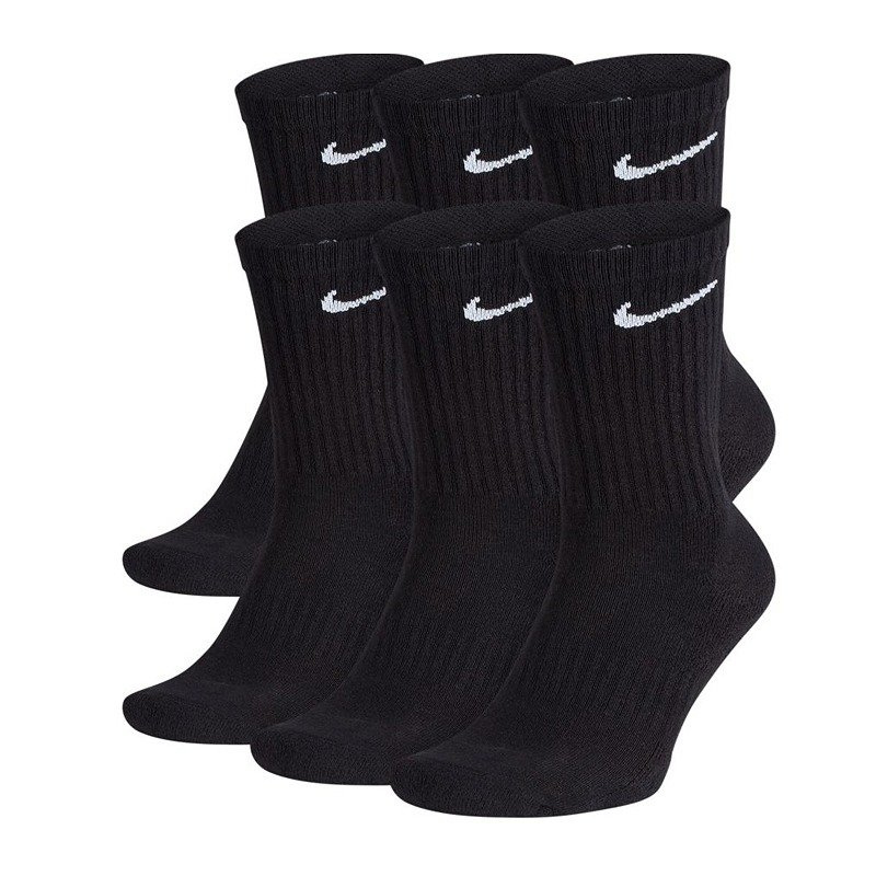Skarpety długie CZARNE Sportowe NIKE Everyday Cushion Crew 6-PAK