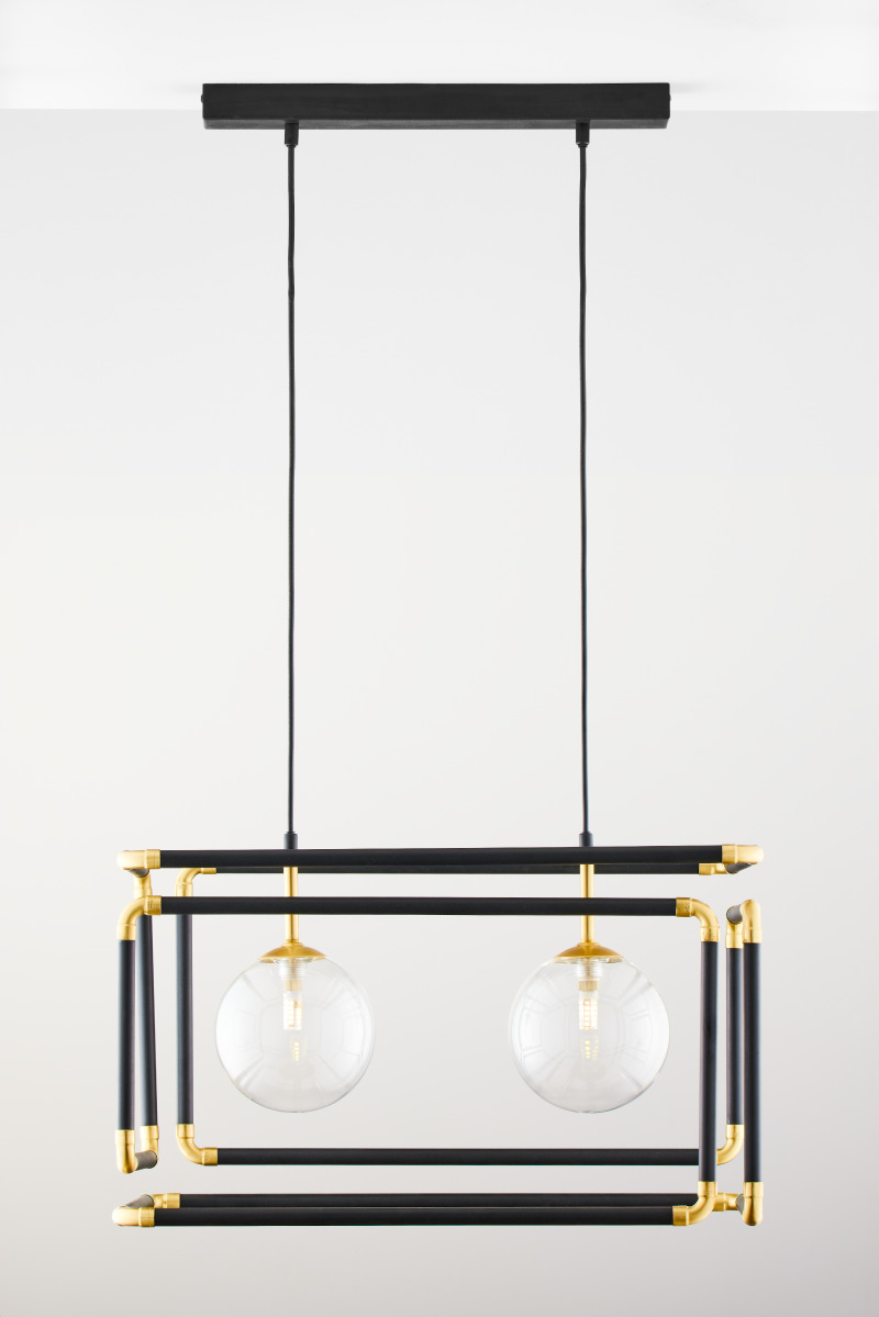 Loftowa lampa nad stół w jadalni JUP 1992 CM2 CZ/MS TR z serii CAMERO