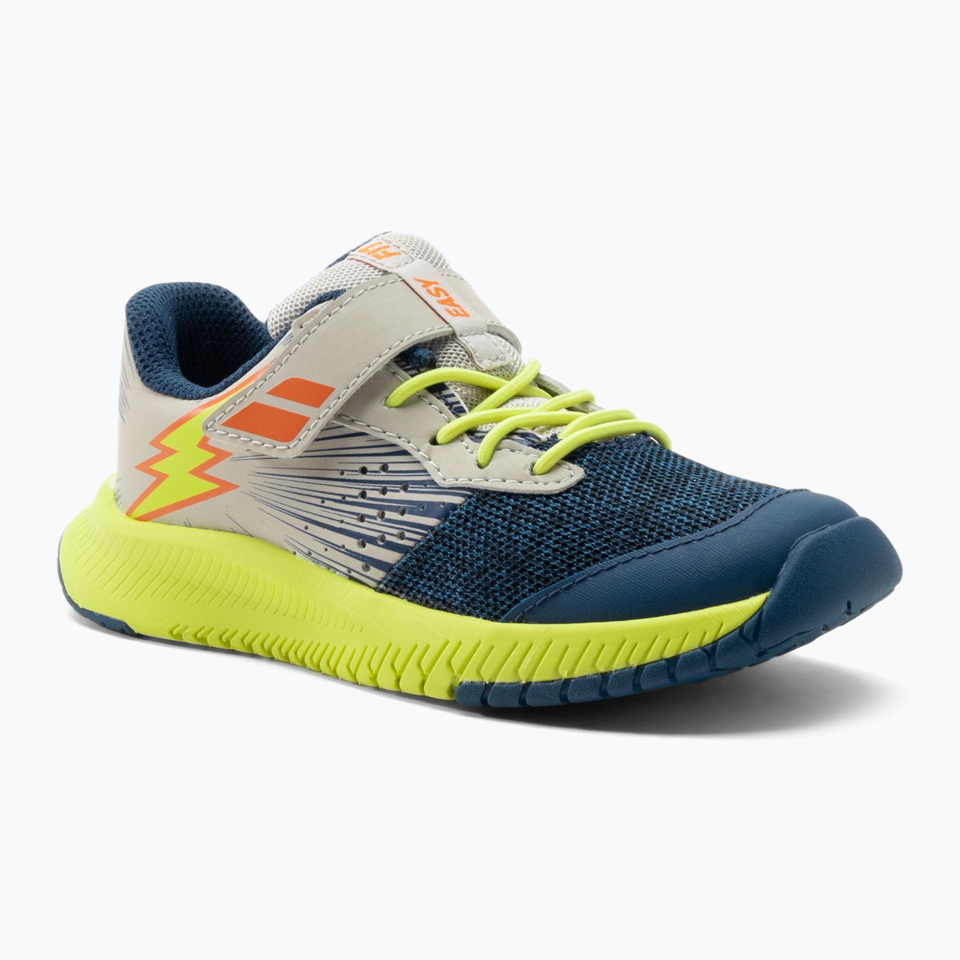 Buty do tenisa dziecięce Babolat 21 Pulsion AC dark blue/sulphur spring