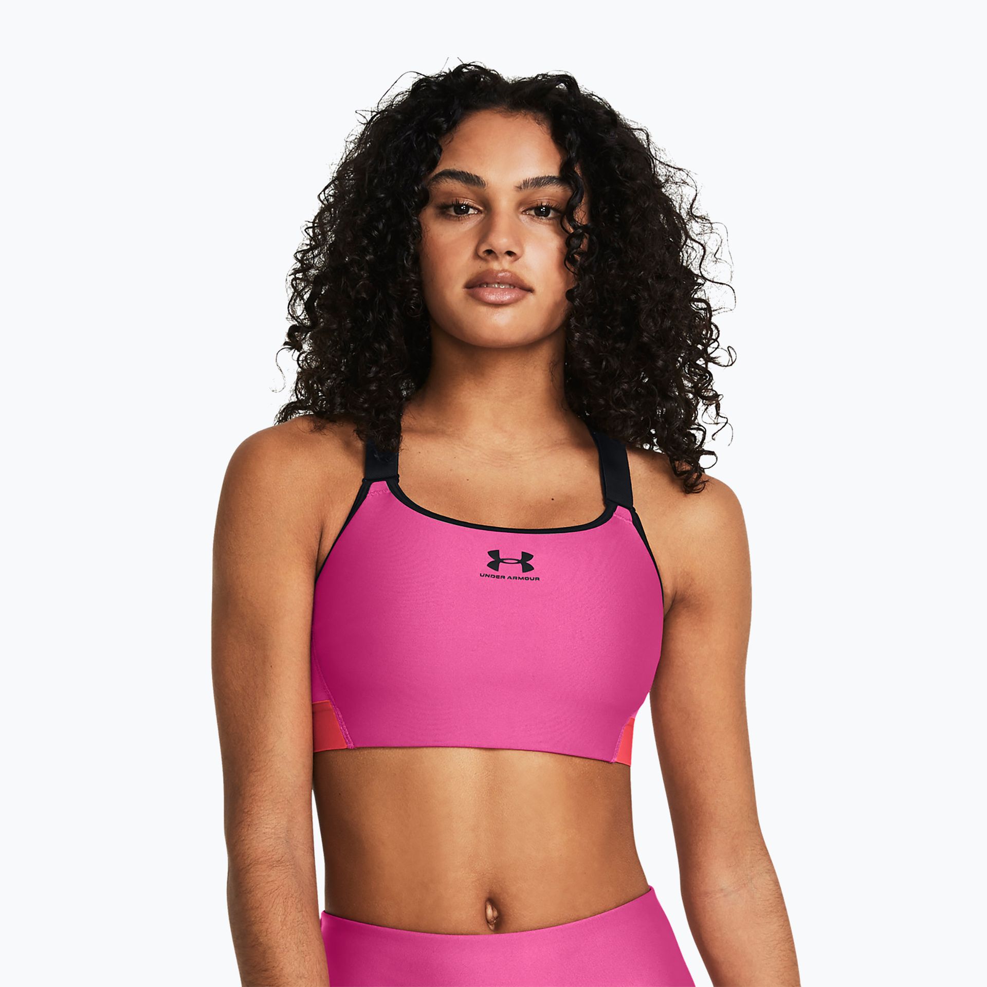 Biustonosz fitness Under Armour HG Armour High astro pink/red solstice/black
