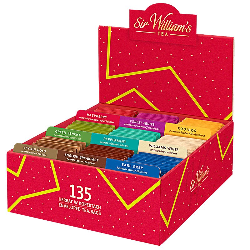 Pudełko z herbatą Sir Williams Tea 135szt