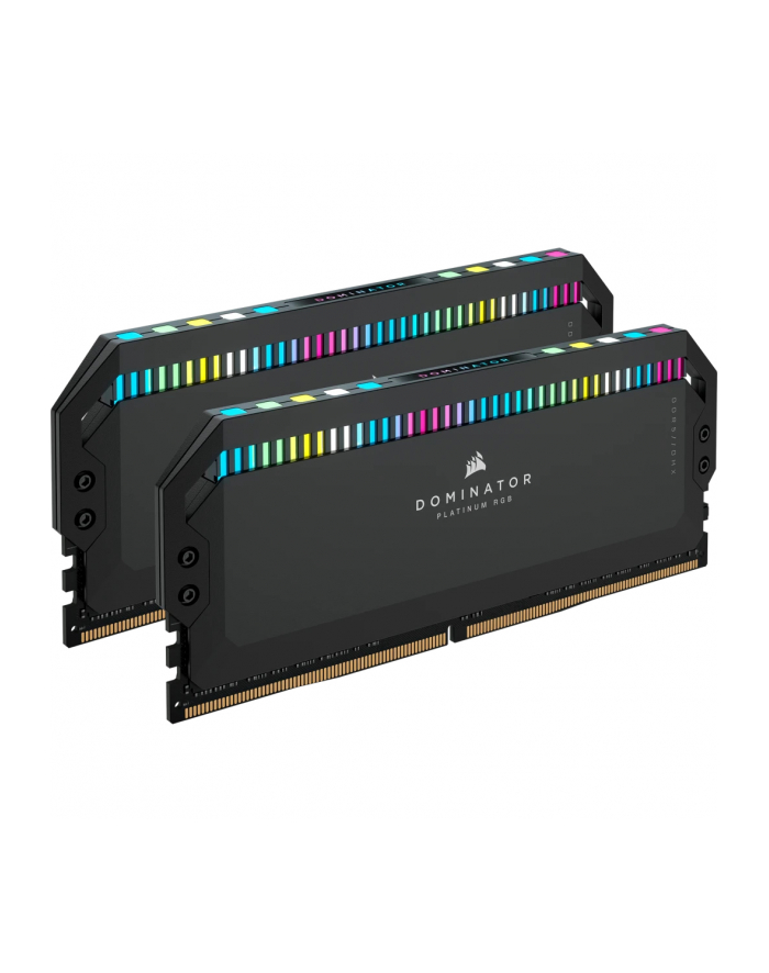 CORSAIR DDR5 6000MT/s 64GB 2x32GB DIMM Unbuffered 30-36-36-76 Std PMIC AMD EXPO DOMINATOR PLATINUM RGB DDR5 Black Heatspreader
