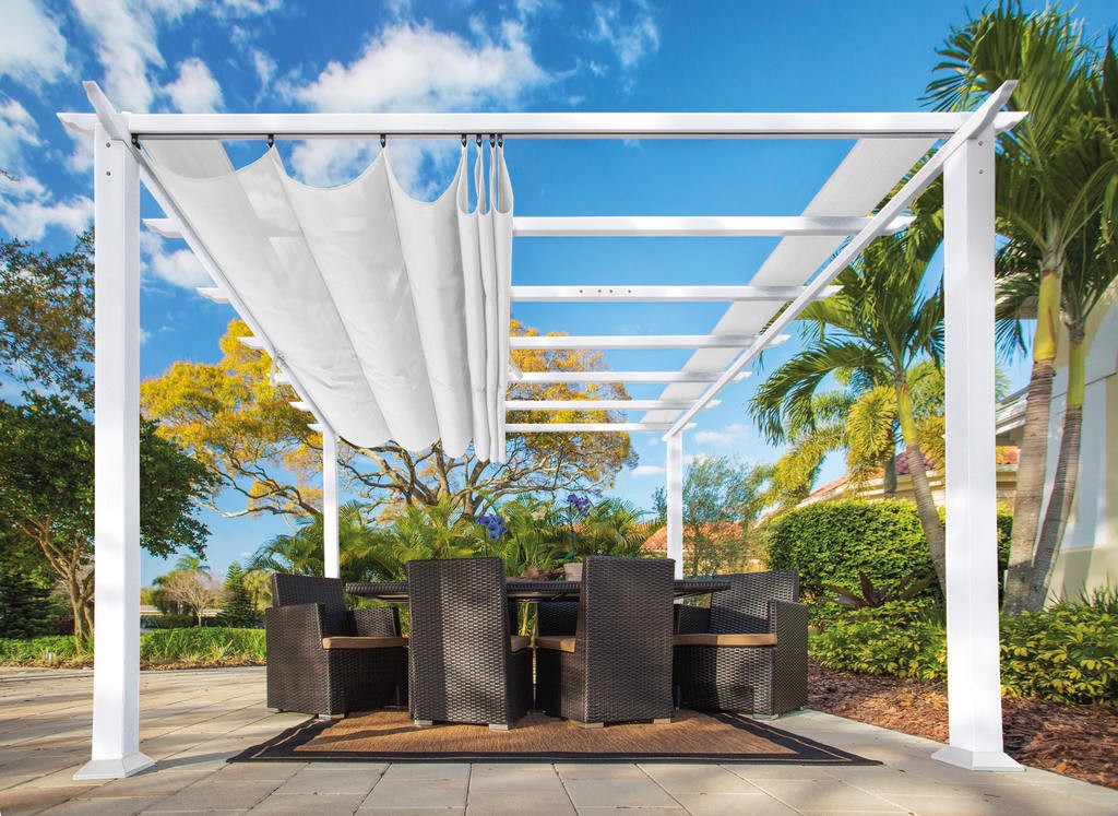 Pergola ogrodowa 3,5x5m tarasowa Paragon Outdoor biała