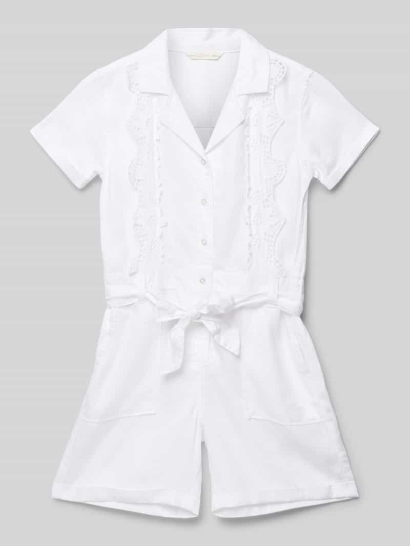 Kombinezon z wiązanym paskiem