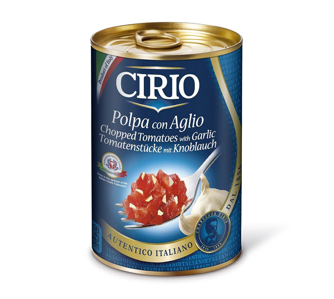 Cirio pomidory w kawalkach z czosnkiem 400g