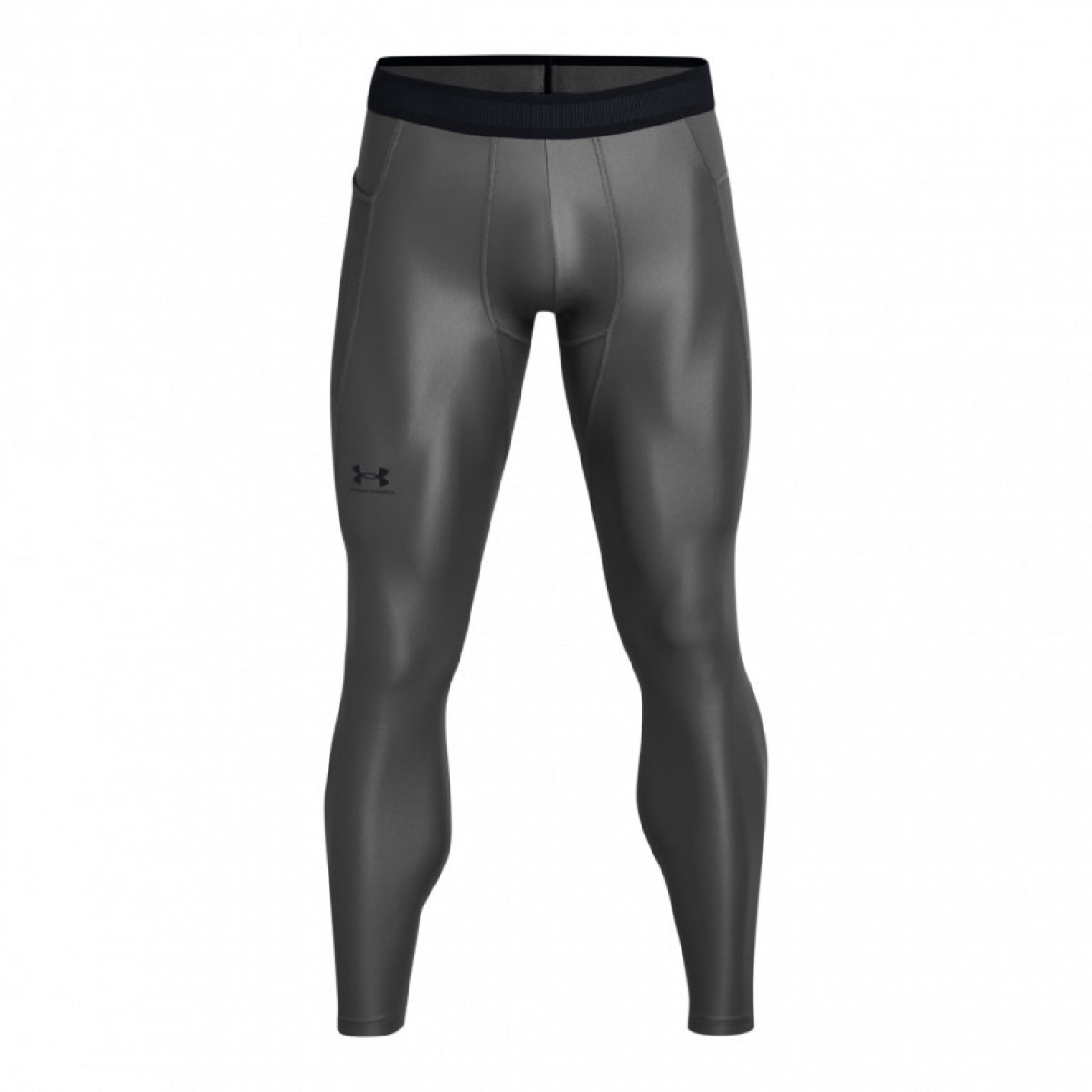 Męskie legginsy treningowe Under Armour UA HG IsoChill Leggings - szare - UNDER ARMOUR
