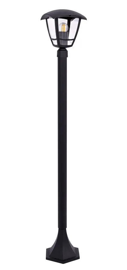 Czarna lampa zewnętrzna ogrodowa słupek - A455 L5-B80
