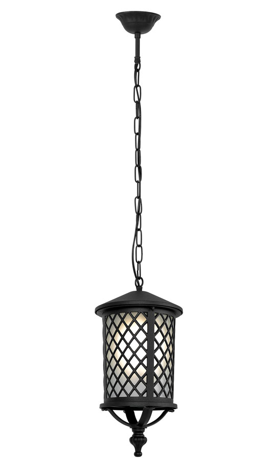Czarna lampa wisząca zewnętrzna tarasowa - A446 D8-M95