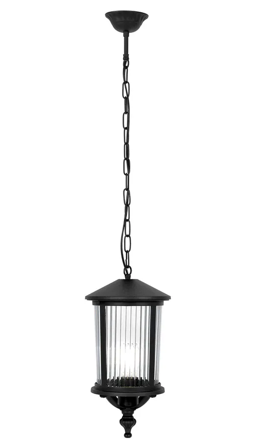 Czarna zewnętrzna lampa wisząca na taras - A450 L4-G08
