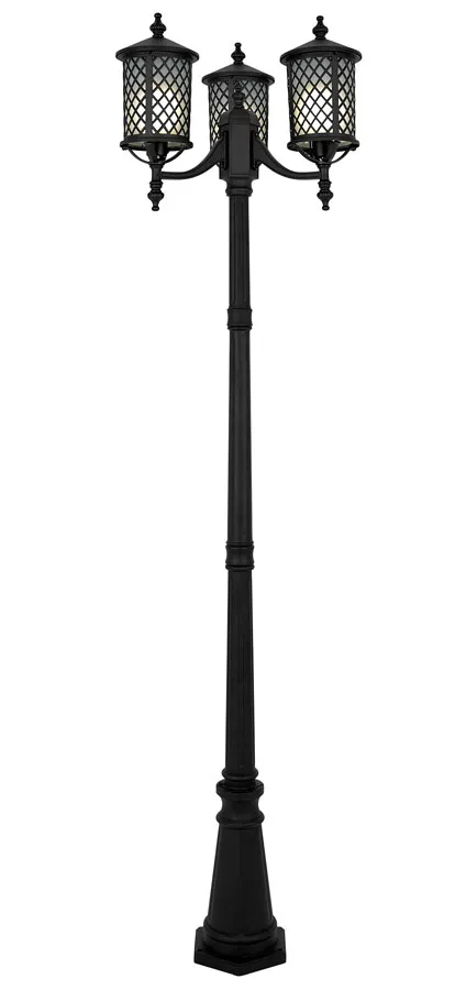 Czarna wysoka lampa stojąca do ogrodu - A448 K0-C01