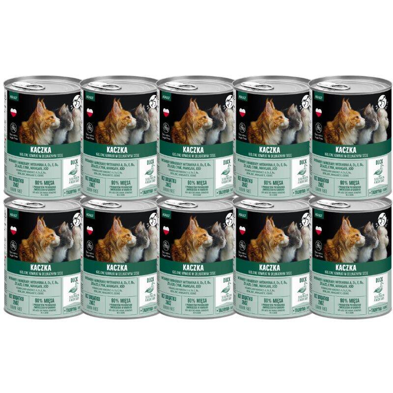 PetRepublic kawałki w sosie z kaczką 10x400g dla kota