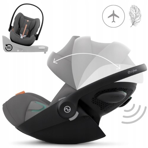 Cybex Fotelik Cloud G I-Size Plus Lava Grey Mid Grey 0-13 Kg 40-87 Cm